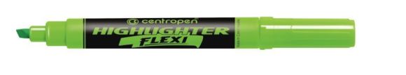 Zvýrazňovač Centropen 8542 Flexi zelená