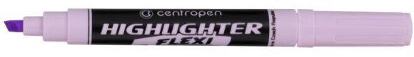 Zvýrazňovač  Centropen flexi pastel soft  8542 fialový