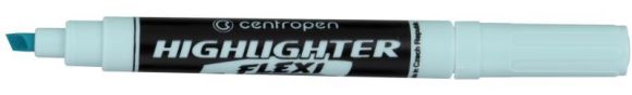 Zvýrazňovač  Centropen flexi pastel soft  8542 modrý