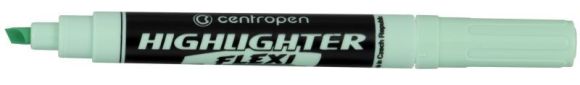 Zvýrazňovač  Centropen flexi pastel soft  8542 zelený