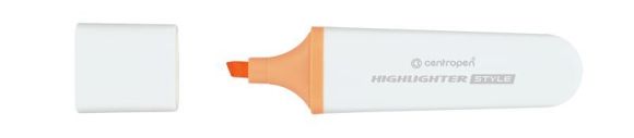 Zvýrazňovač  Centropen Style 6252 pastel Oranžový