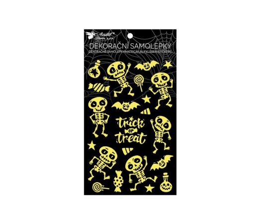 Samolepky plastické kostlivci 14,5 x 25cm Samolepky plastické kostlivci 14,5 x 25cm