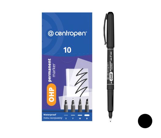 Popisovač CENTROPEN 2636 F černý Popisovač CENTROPEN 2636 F černý