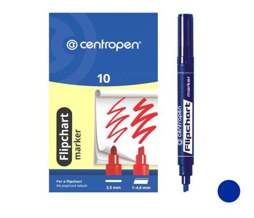 Popisovač CENTROPEN 8560 (8860) zkosený modrý Popisovač CENTROPEN 8560 (8860) zkosený modrý