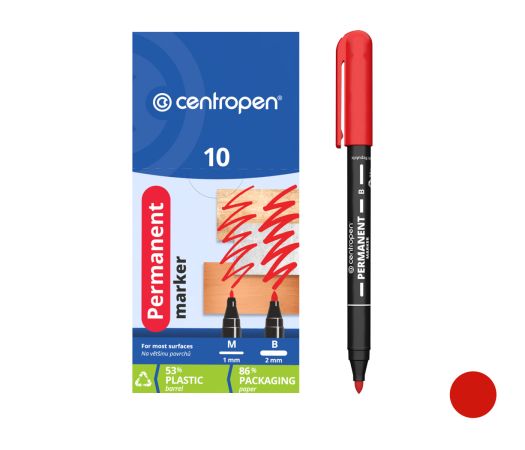 Popisovač CENTROPEN 2836 červený Popisovač CENTROPEN 2836 červený