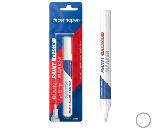 Popisovač CENTROPEN 9100 bílý LAKOVÝ značkovač Popisovač CENTROPEN 9100 bílý LAKOVÝ značkovač