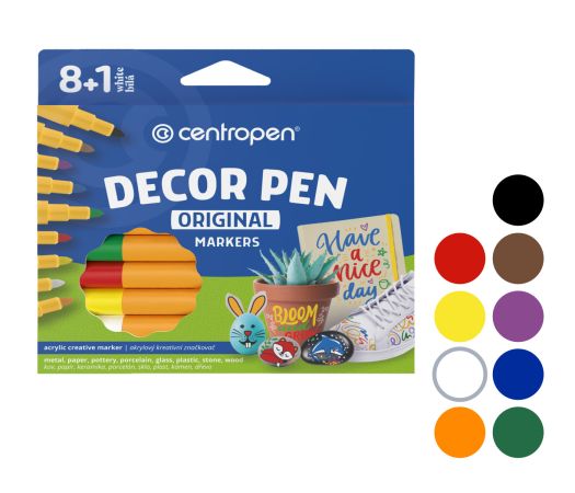 Popisovač CENTROPEN 2738/8+1 sada DECORPEN