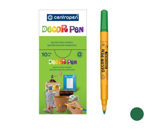 Popisovač CENTROPEN 2738 DECORPEN, zelený Popisovač CENTROPEN 2738 DECORPEN, zelený