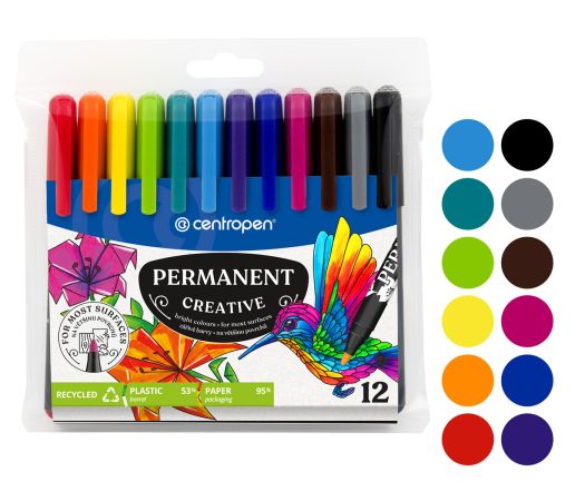 Popisovač CENTROPEN 2896/12 sada permament kreativ Popisovač CENTROPEN 2896/12 sada permament kreativ