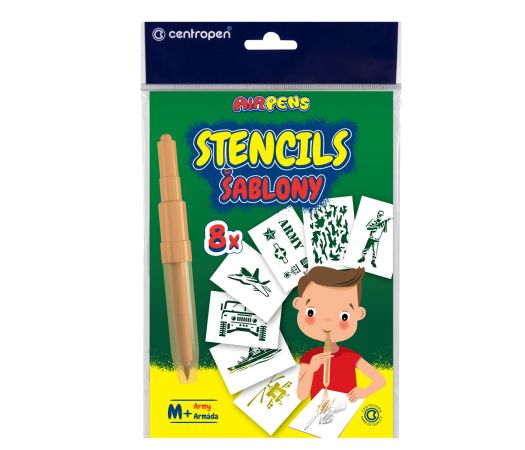 Šablony na foukací fixy CENTROPEN set M+ Šablony na foukací fixy CENTROPEN set M+