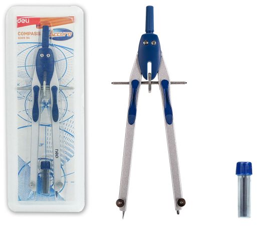 Kružítko kovové v krabičce ACCURO DELI EG30994 Kružítko kovové v krabičce ACCURO DELI EG30994