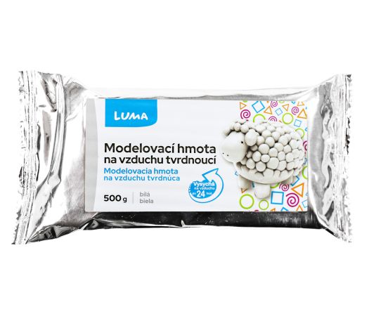 Modelovací hmota bílá, 500g LUMA Modelovací hmota bílá, 500g LUMA