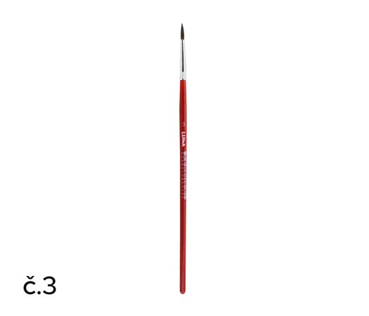 Štětec kulatý č. 3 LUMA Štětec kulatý č. 3 LUMA
