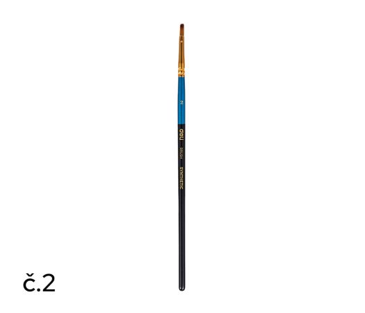Štětec syntetický plochý č. 2 DELI EC409-2 Štětec syntetický plochý č. 2 DELI EC409-2