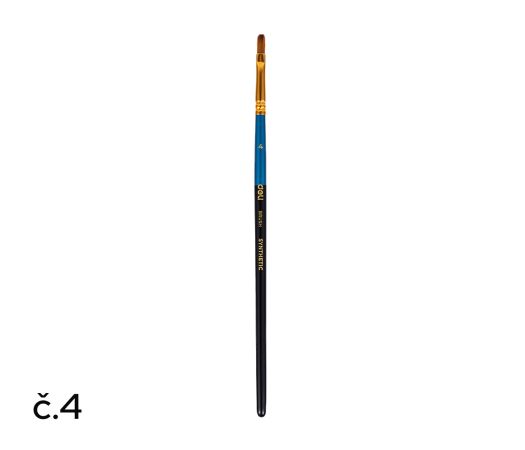Štětec syntetický plochý č. 4 DELI EC409-4 Štětec syntetický plochý č. 4 DELI EC409-4