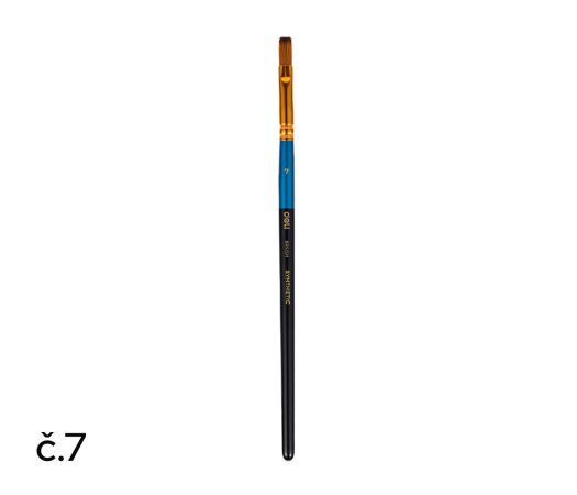 Štětec syntetický plochý č. 7 DELI EC409-7 Štětec syntetický plochý č. 7 DELI EC409-7