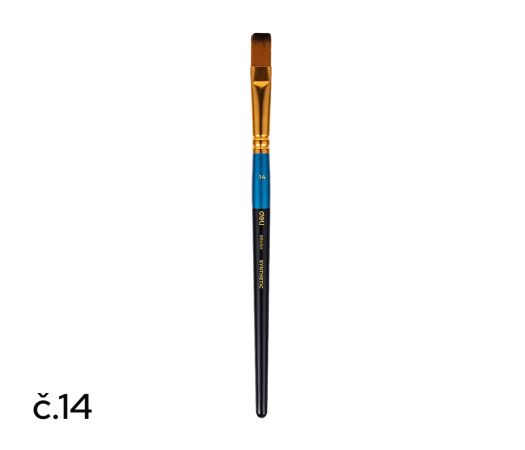 Štětec syntetický plochý č. 14 DELI EC409-14 Štětec syntetický plochý č. 14 DELI EC409-14