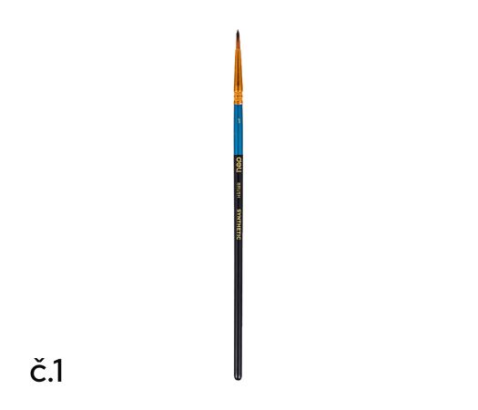 Štětec syntetický kulatý č. 1 DELI EC408-1 Štětec syntetický kulatý č. 1 DELI EC408-1