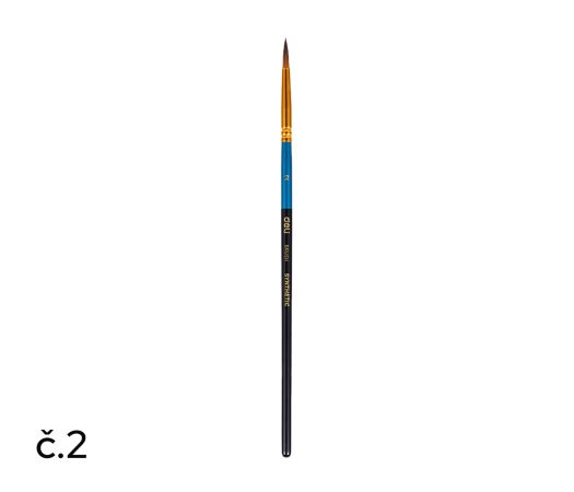 Štětec syntetický kulatý č. 2 DELI EC408-2 Štětec syntetický kulatý č. 2 DELI EC408-2