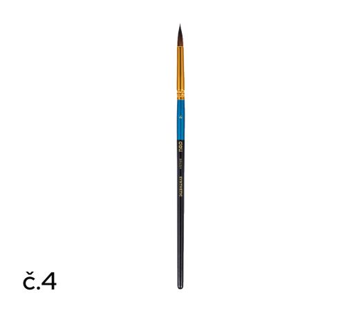 Štětec syntetický kulatý č. 4 DELI EC408-4 Štětec syntetický kulatý č. 4 DELI EC408-4