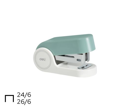 Sešívačka  mini LINFINI DELI EK203 zelená
