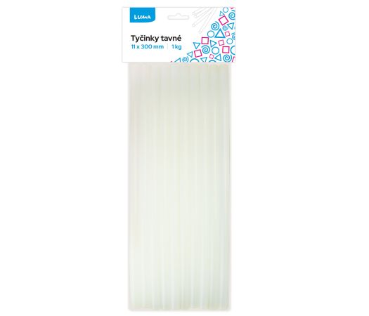 Pistole tavná - náplně 11 x 300mm, 1kg LUMA Pistole tavná - náplně 11 x 300mm, 1kg LUMA