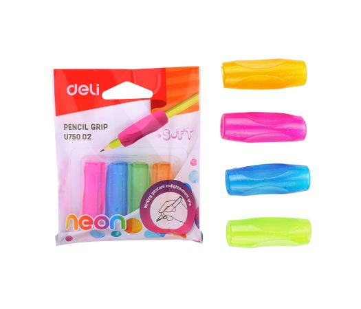 Násada trojhranná na tužku 4ks NEON DELI EU75002