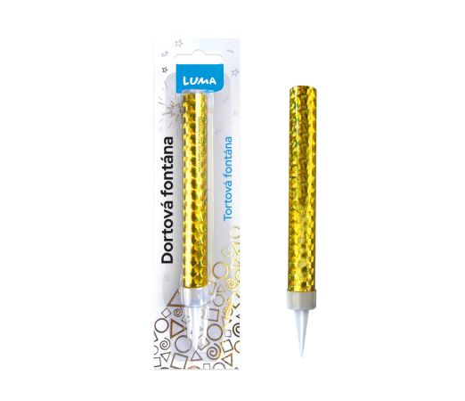 Fontána 12cm zlatá LUMA