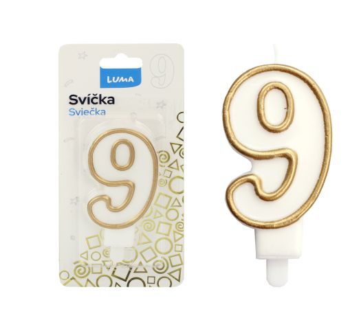 Svíčka č. 9 ZLATÁ LUMA Svíčka č. 9 ZLATÁ LUMA