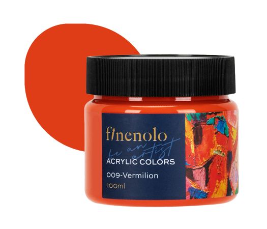 Barvy akrylové 100ml, rumělková FINENOLO DELI EC17-VR Barvy akrylové 100ml, rumělková FINENOLO DELI EC17-VR