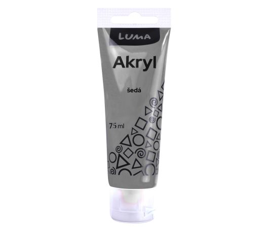 Barvy akrylové 75ml, šedá LUMA Barvy akrylové 75ml, šedá LUMA