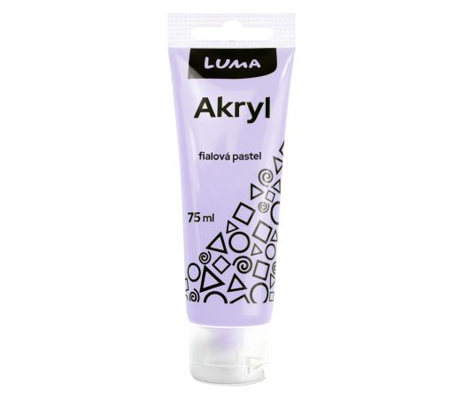 Barvy akrylové 75ml, PASTEL fialová LUMA Barvy akrylové 75ml, PASTEL fialová LUMA