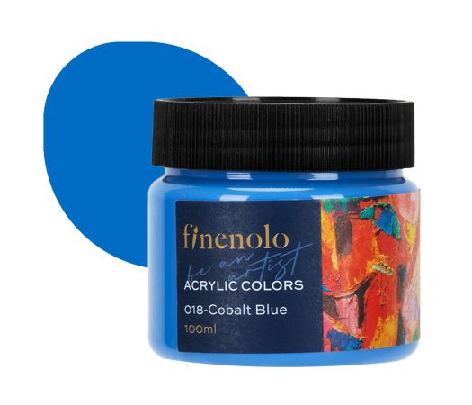 Barvy akrylové 100ml, modrá kobaltově FINENOLO DELI EC17-CB Barvy akrylové 100ml, modrá kobaltově FINENOLO DELI EC17-CB