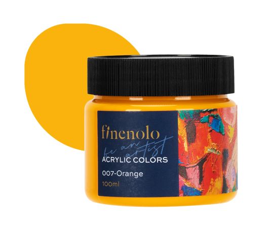 Barvy akrylové 100ml, oranžová FINENOLO DELI EC17-OR Barvy akrylové 100ml, oranžová FINENOLO DELI EC17-OR