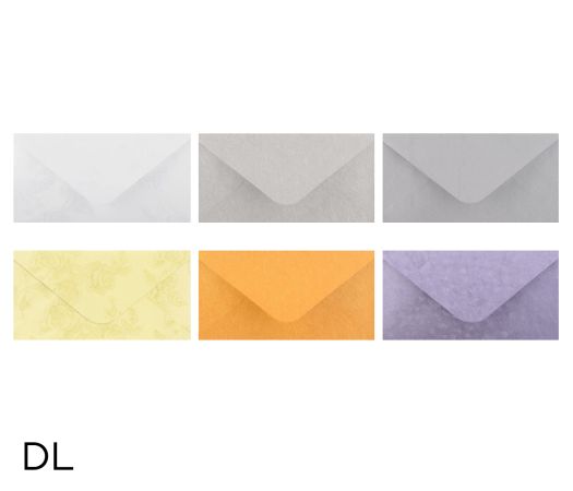 Obálka dopisní barevná DL metal s ražbou, 220 x 110mm mix Obálka dopisní barevná DL metal s ražbou, 220 x 110mm mix