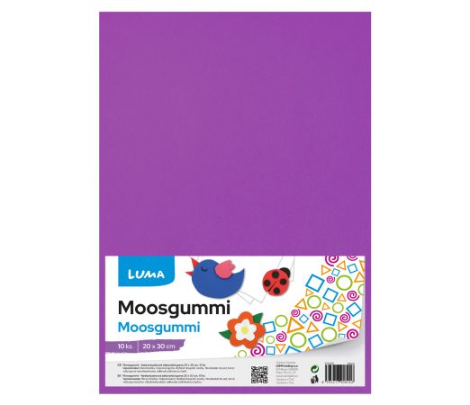 MOOSGUMMI A4 fialová LUMA, 10ks MOOSGUMMI A4 fialová LUMA, 10ks