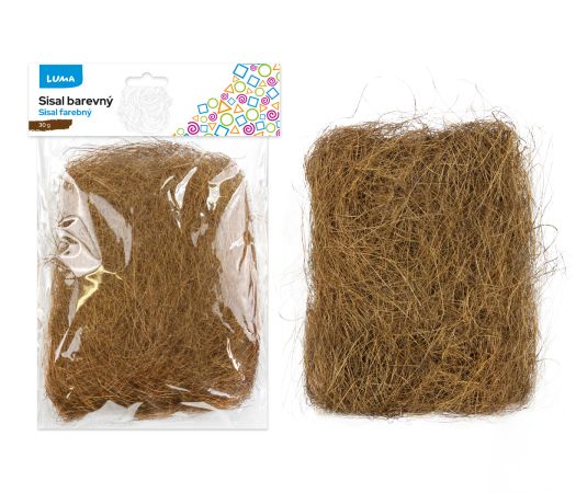 Sisal hnědý 30g LUMA Sisal hnědý 30g LUMA