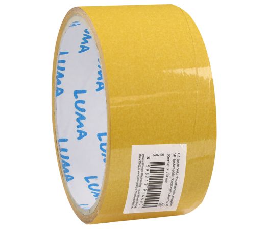 Lepící páska oboustranná kobercová PP 50mm x 10m LUMA Lepící páska oboustranná kobercová PP 50mm x 10m LUMA