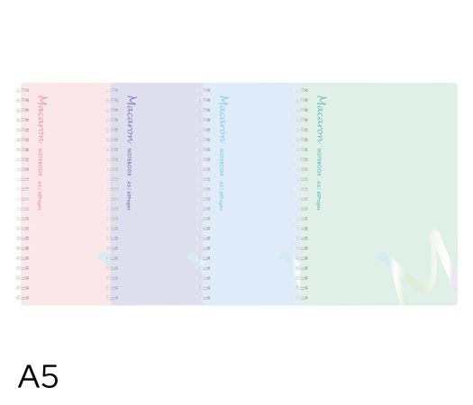 Blok spirála A5 linka 60l MACARON DELI EN403 mix Blok spirála A5 linka 60l MACARON DELI EN403 mix