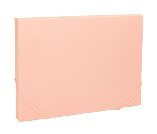 Desky na spisy s gumou, box A4 pastel LUMA, růžový Desky na spisy s gumou, box A4 pastel LUMA, růžový