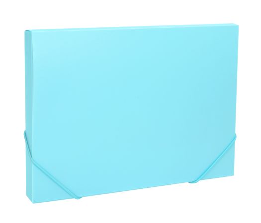 Desky na spisy s gumou, box A4 pastel LUMA, modrý Desky na spisy s gumou, box A4 pastel LUMA, modrý