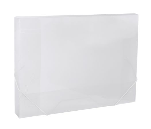 Desky na spisy s gumou, box A4 LUMA, transparentní Desky na spisy s gumou, box A4 LUMA, transparentní