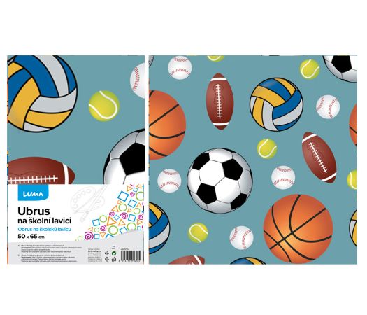 Ubrus na školní lavici SPORT LUMA Ubrus na školní lavici SPORT LUMA