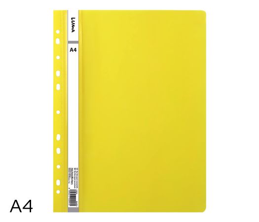 Rychlovazač A4 PP euro LUMA, žlutý Rychlovazač A4 PP euro LUMA, žlutý