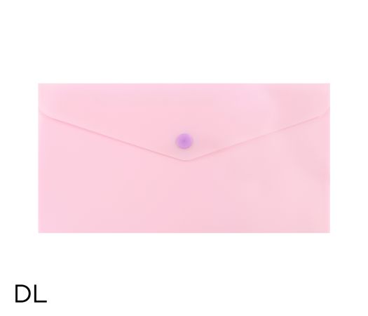 Obal spisový s klopou a drukem DL pastel LUMA, fialový Obal spisový s klopou a drukem DL pastel LUMA, fialový