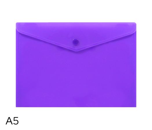 Obal spisový s klopou a drukem A5 neon LUMA, fialový Obal spisový s klopou a drukem A5 neon LUMA, fialový