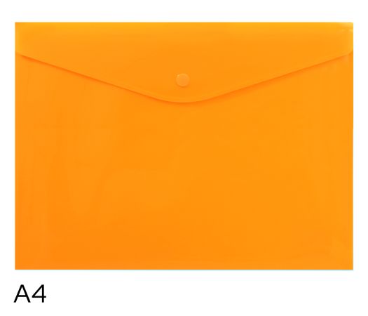 Obal spisový s klopou a drukem A4 neon LUMA, oranžový Obal spisový s klopou a drukem A4 neon LUMA, oranžový