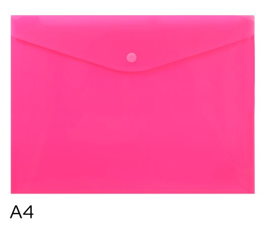 Obal spisový s klopou a drukem A4 neon LUMA, růžový Obal spisový s klopou a drukem A4 neon LUMA, růžový