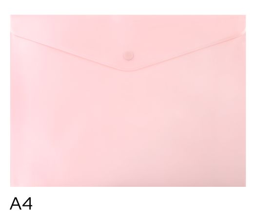 Obal spisový s klopou a drukem A4 pastel LUMA, růžový Obal spisový s klopou a drukem A4 pastel LUMA, růžový