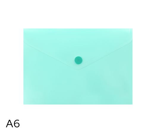 Obal spisový s klopou a drukem A6 pastel LUMA, zelený Obal spisový s klopou a drukem A6 pastel LUMA, zelený